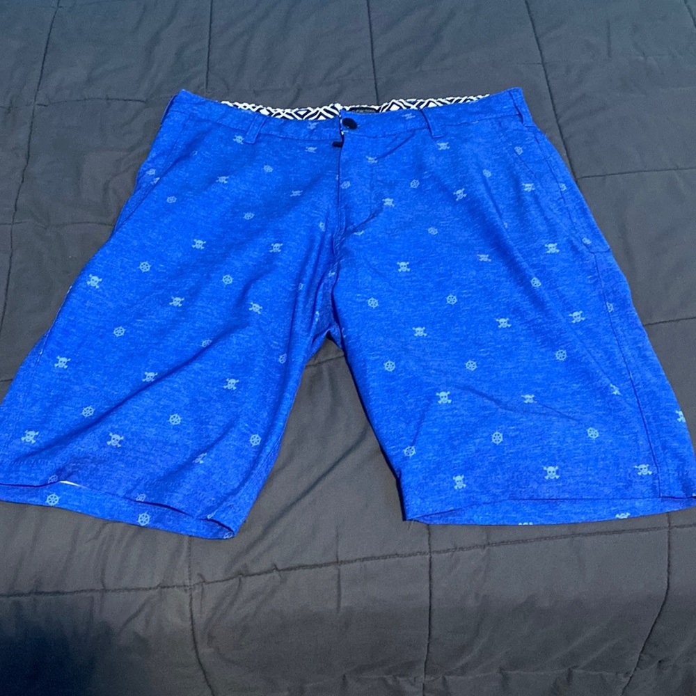 Blue Jolly Roger Multi-Functional Shorts